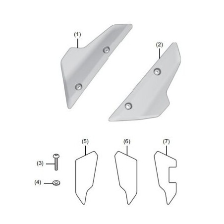 Deflettori alti - XL 750 Transalp