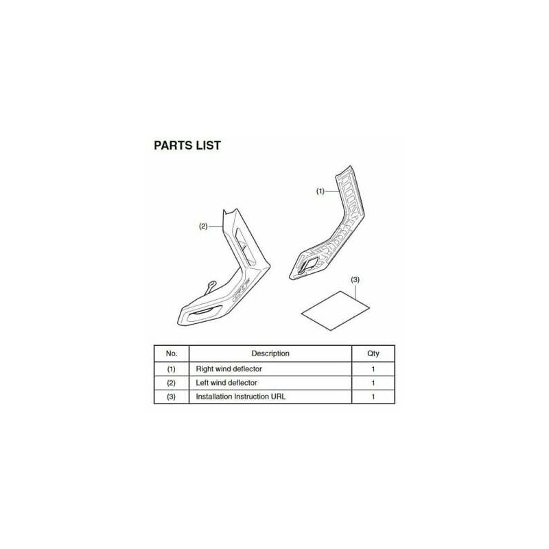 Deflettori laterali - CRF 1100L Africa Twin