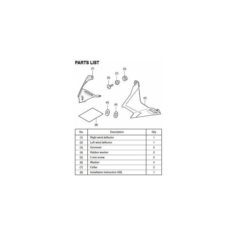 Deflettori anteriori - CRF 1100L Africa Twin