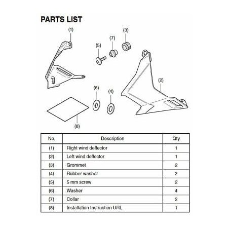 Deflettori anteriori - CRF 1100L Africa Twin