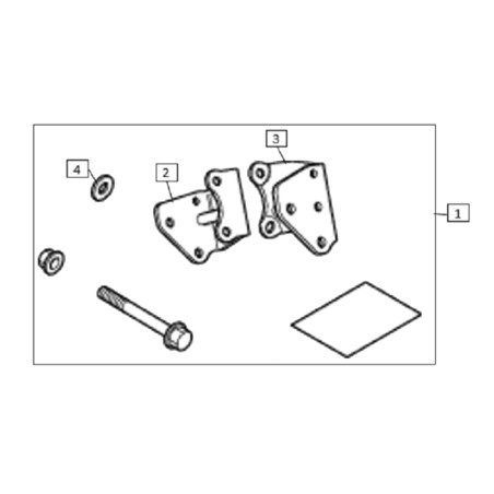 Kit fissaggi Crash-bars - CRF 1100L Africa Twin