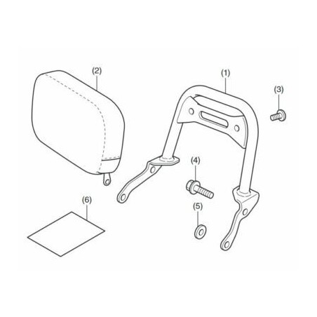 Schienale Passeggero - CMX 500 Rebel